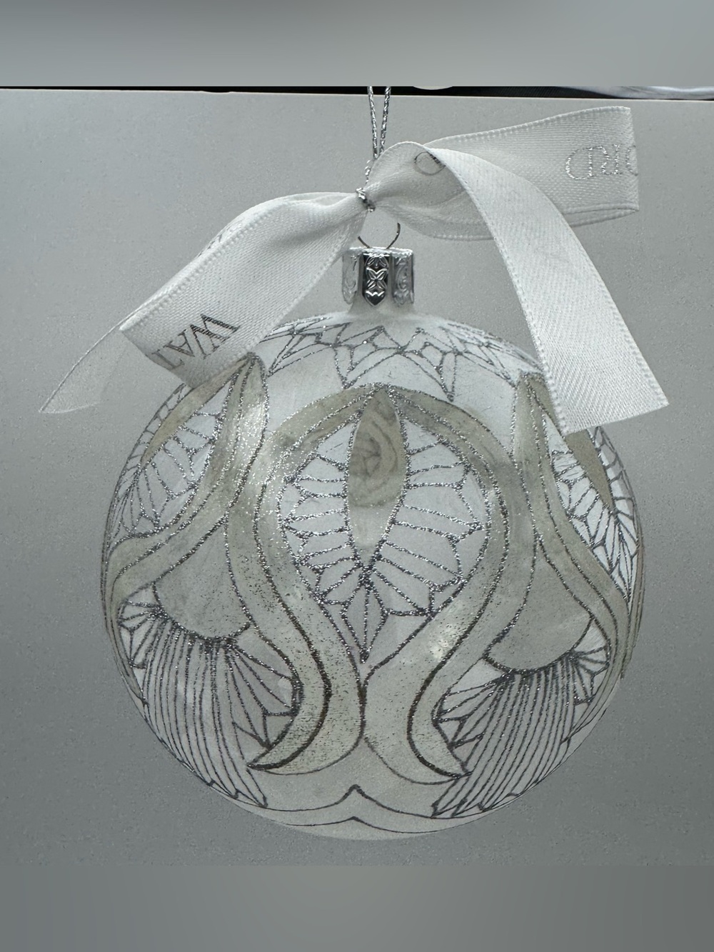 Waterford Holiday Heirlooms Peacock Ice Ball Christmas Ornament Handmade Czech